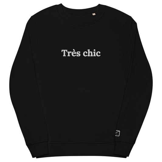 Embroidered organic sweatshirts chic