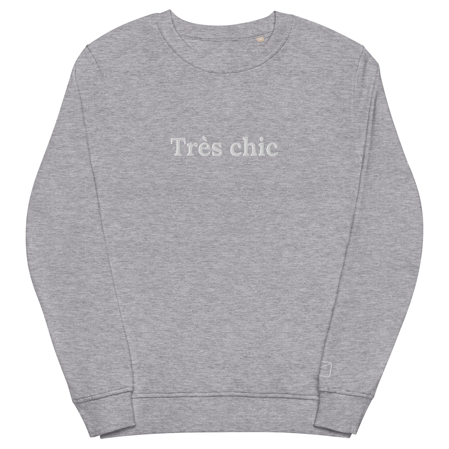 Embroidered organic sweatshirts chic